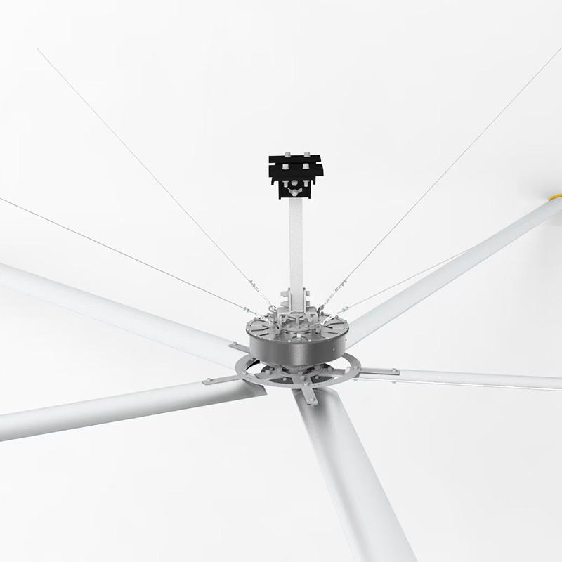 Workshop Industrial Ceiling Fan Energy-Saving Cooling for Tall Factory Spaces, Wenmai Power 7.3M Permanent Magnet Direct Drive Industrial Large Fan
